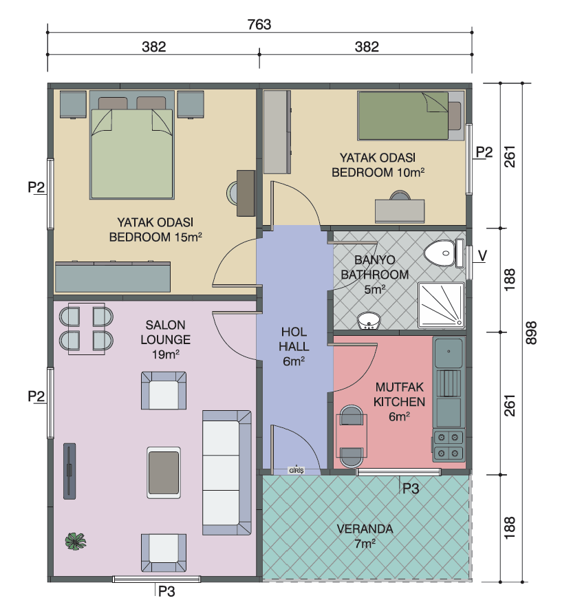 Essential 68 Spacious Layout